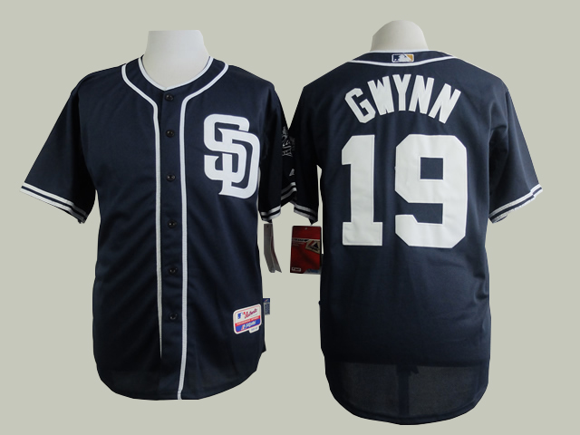 Men San Diego Padres 19 Gwynn Blue MLB Jerseys